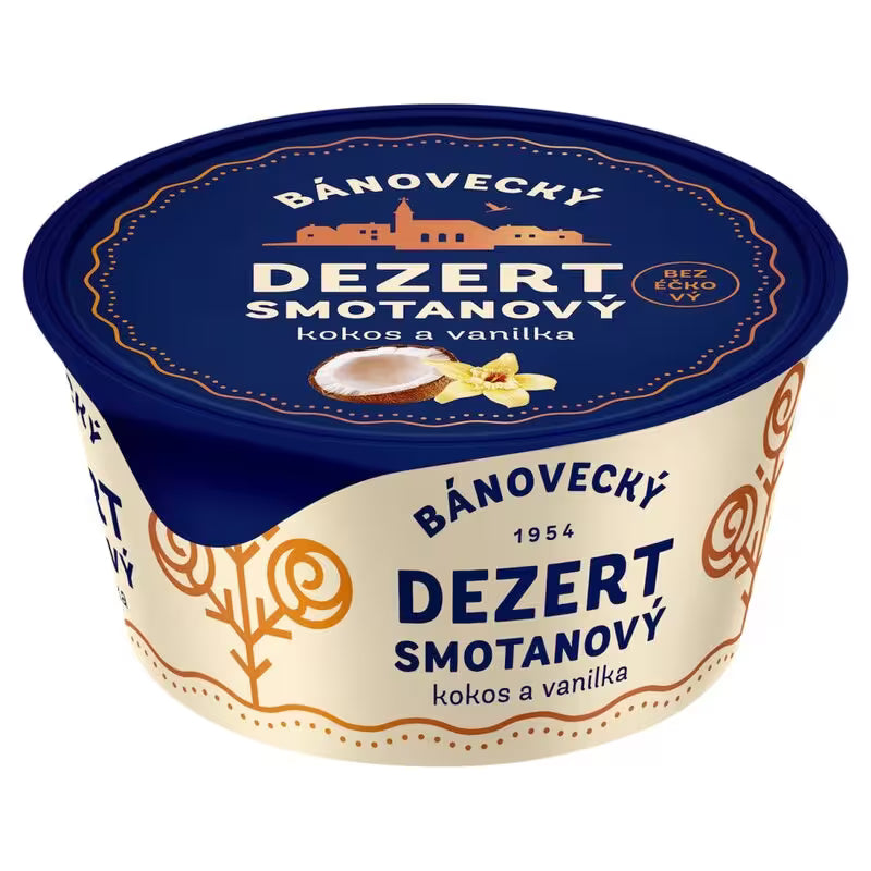Milsy bánovecký dezert smotanový  kokos-vanilka 135g