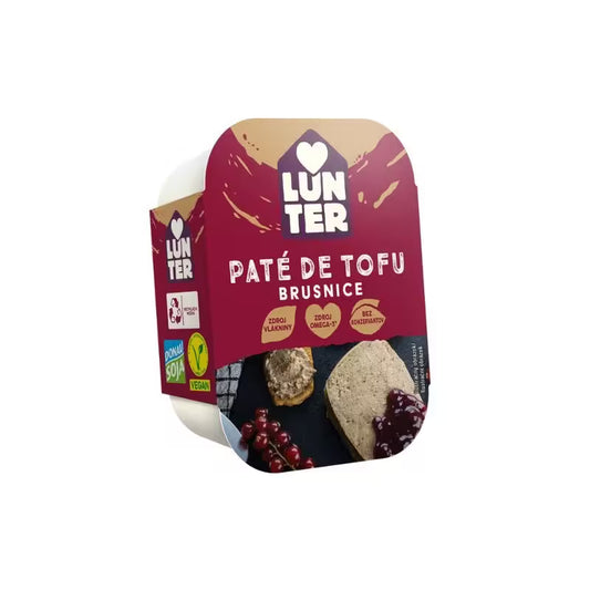 Paté de tofu brusnice 150g Lunter