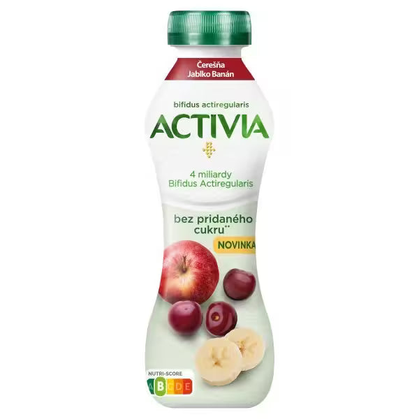 Activia nápoj bez pridaného cukru jablko/čerešňa 270g